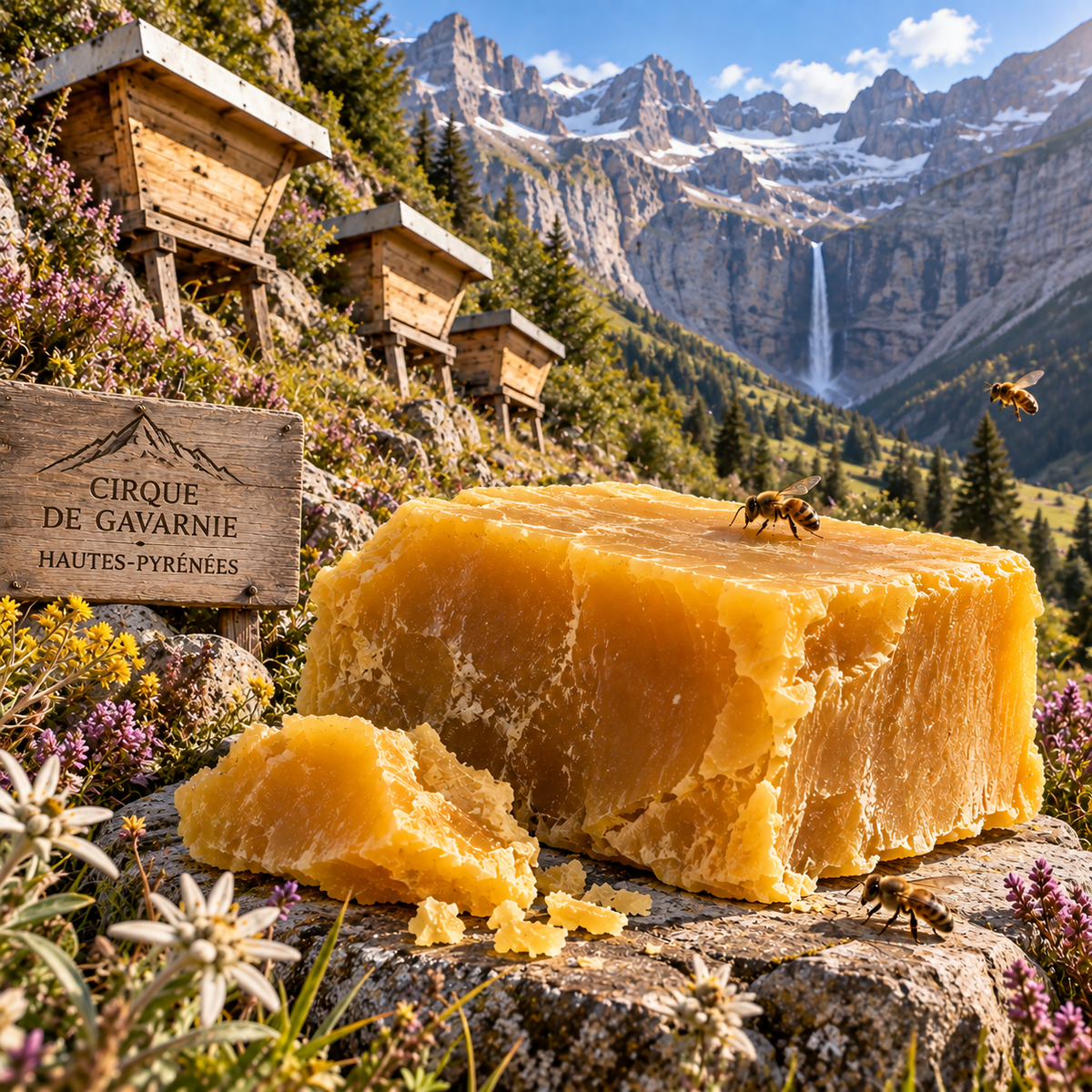 La cire d'abeille des Pyrénées : l'ingrédient secret de nos soins naturels