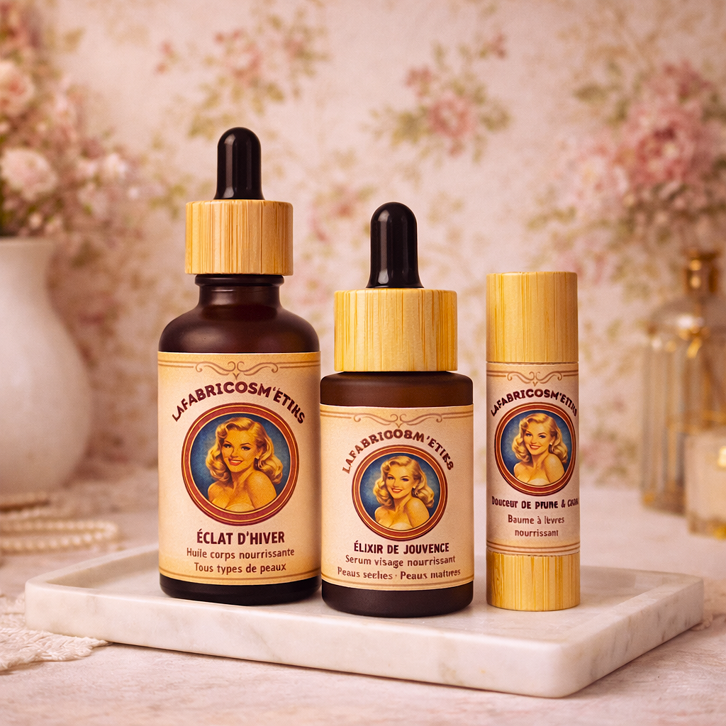 coffret fête des mères trois produits artisanaux ,soins naturels 