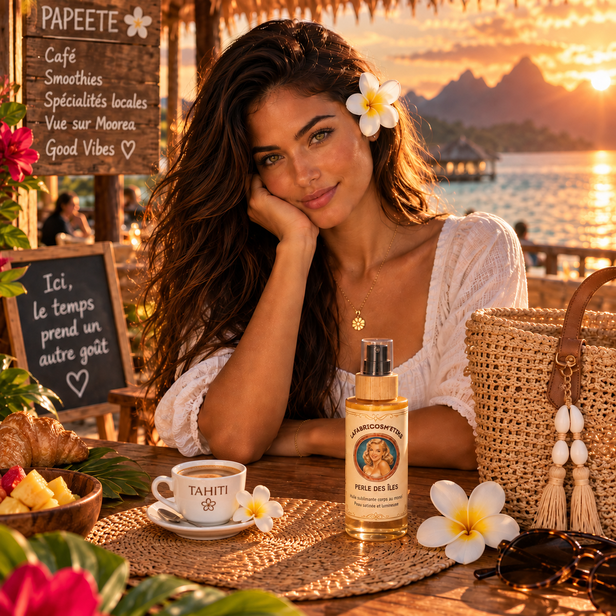 Huile Corps Scintillante au Monoï de Tahiti – Perle des Îles