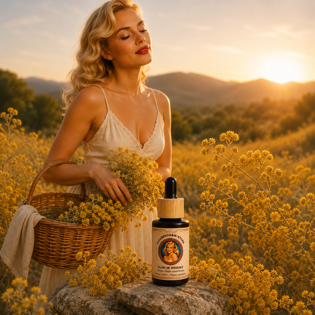 Sérum visage naturel anti-âge à l'immortelle Élixir de Jouvence LAFABRICOSME'TIKS