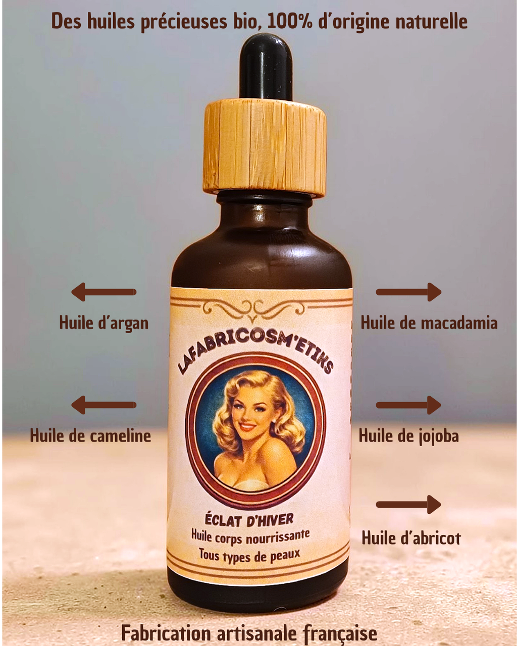lafabricosm'etiks huile corps nourrissante été comme hiver 
