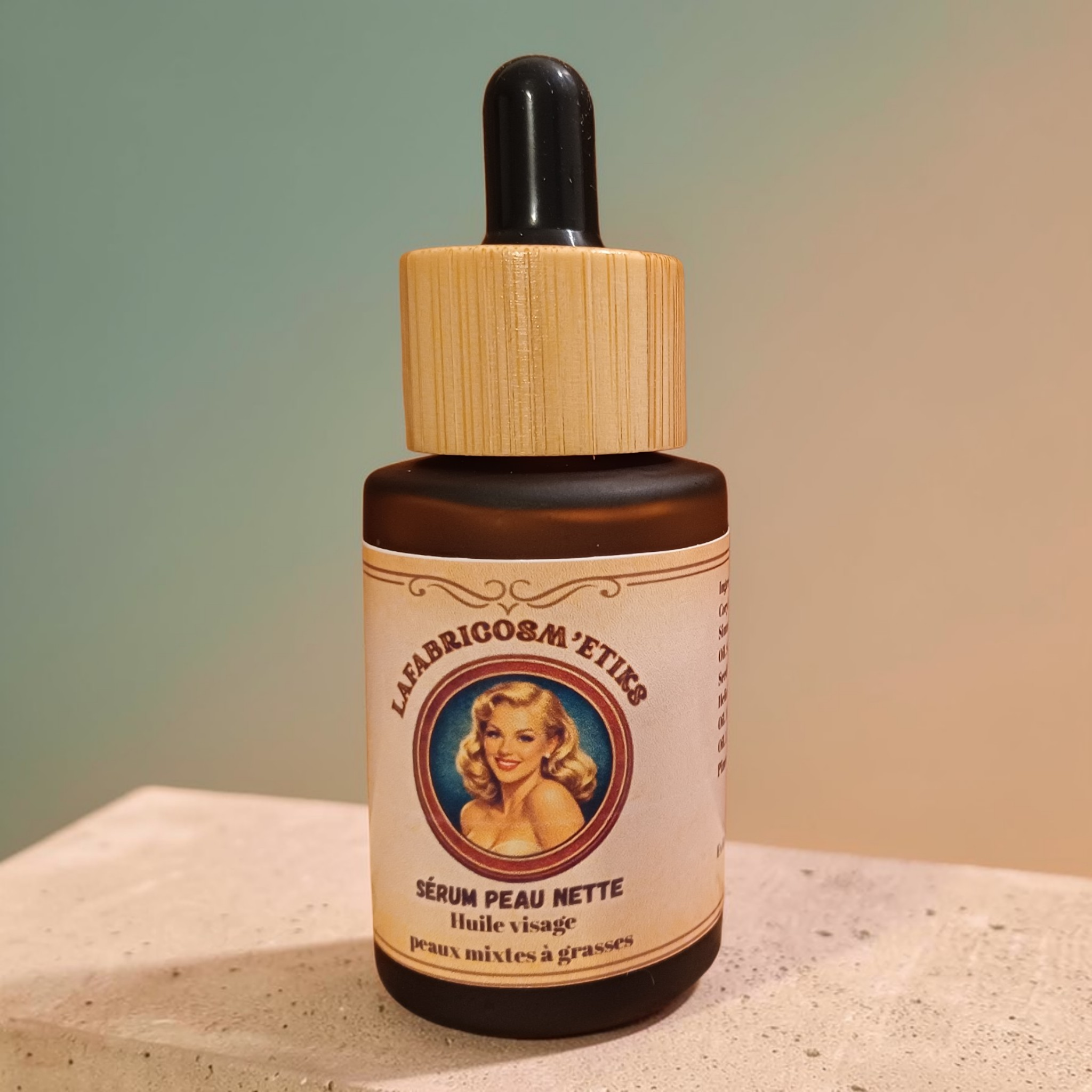 Sérum visage naturel peau nette LAFABRICOSM'ETIKS aux huiles végétales pour peaux à imperfections
